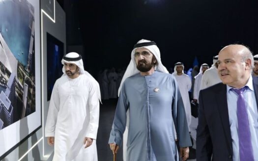 Mohammed bin Rashid reviews the progress of the Cultural District Project in Dubai South