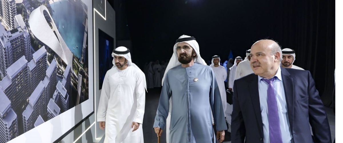 Mohammed bin Rashid reviews the progress of the Cultural District Project in Dubai South