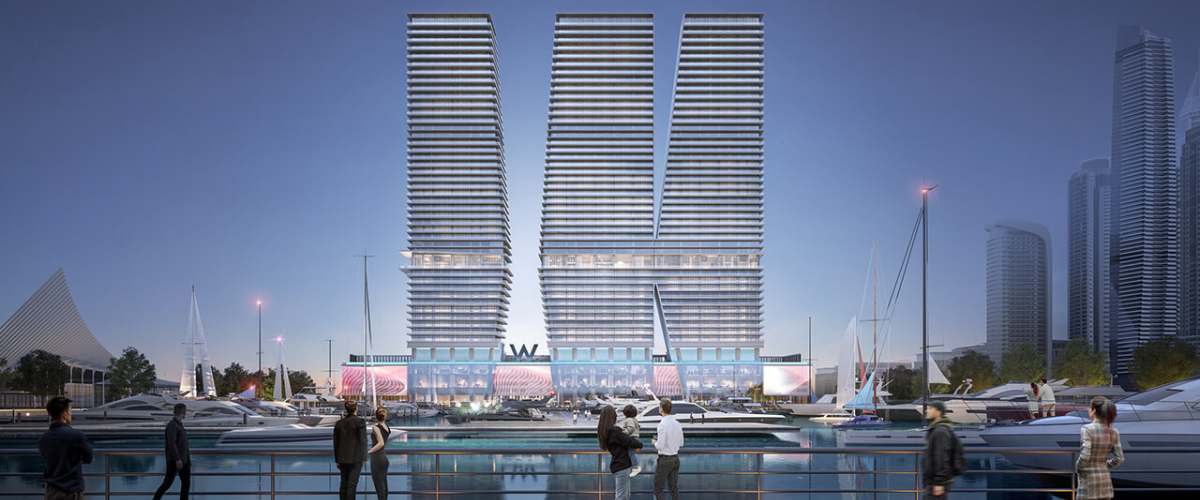 At Dubai Harbor, Arada presents W Residences, a three-tower development